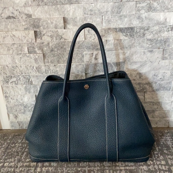 Hermes Bleu de Prusse Negonda Garden Party 36 - Picture 2 of 12